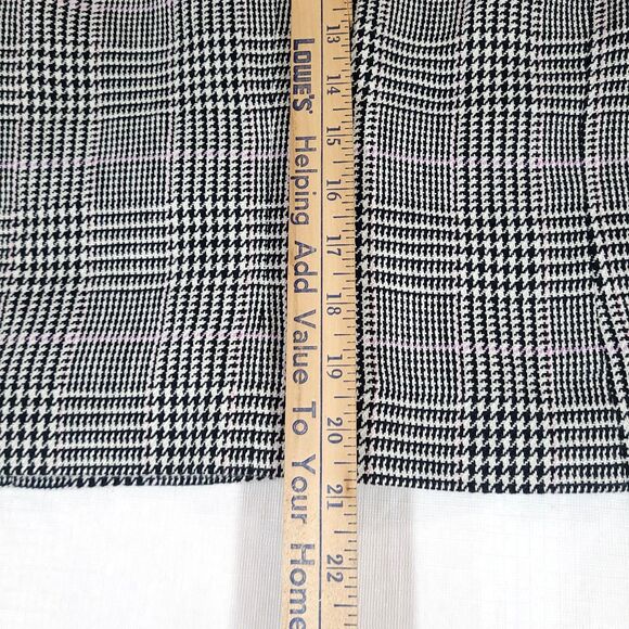 Ralph Lauren Linen Houndstooth Glen Plaid Blazer 4 Cropped Pink Line Barbie core - Picture 14 of 14